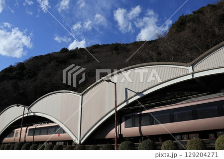小田急箱根湯本駅の風景 小田急箱根湯本駅の風景 129204271