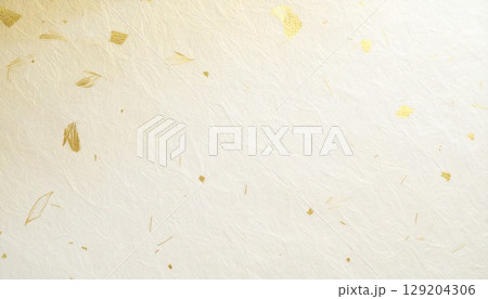 和紙風の金×白×ベージュグラデーション背景|高級感と伝統美の和モダンテクスチャー 和紙風の金×白×ベージュグラデーション背景|高級感と伝統美の和モダンテクスチャー 129204306