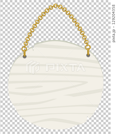 Simple wooden hanging sign vector material | Store and guide illustration | Birch style Simple wooden hanging sign vector material | Store and guide illustration | Birch style 129204358