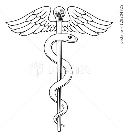 Rod Of Asclepius Doctor Caduceus Medical Symbol Rod Of Asclepius Doctor Caduceus Medical Symbol 129204725