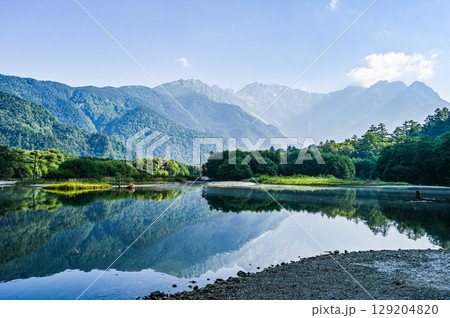 長野県松本市の上高地の大自然 長野県松本市の上高地の大自然 129204820