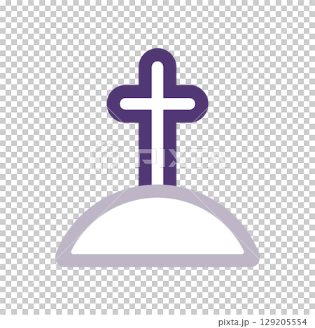 Cross icon illustration Cross icon illustration 129205554
