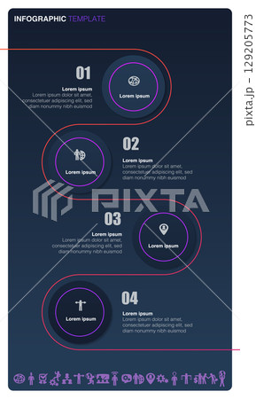 DArk Mode Infographic DArk Mode Infographic 129205773