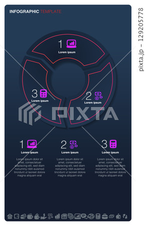 DArk Mode Infographic DArk Mode Infographic 129205778