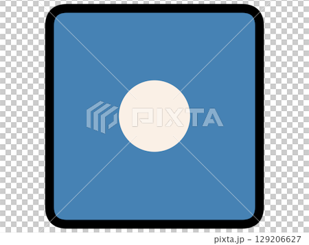 Simple and chic blue dice illustration material Simple and chic blue dice illustration material 129206627