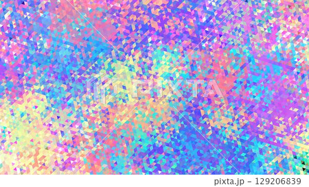 カラフルな水彩のポリゴン背景、きらめくグリッターな寒色のアブストラクトグラフィック背景 カラフルな水彩のポリゴン背景、きらめくグリッターな寒色のアブストラクトグラフィック背景 129206839