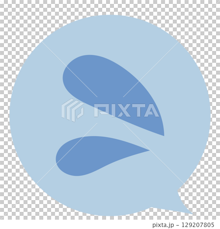 Emotional expression speech bubble sweat rush no main line color vector illustration Emotional expression speech bubble sweat rush no main line color vector illustration 129207805