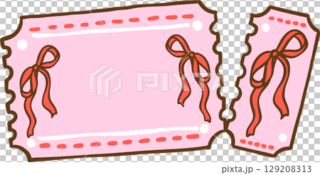 Messy Coquette, Cute yellow melting  smiley smiling face icon with ribbon bow Doodle Hand Drawn 129208313