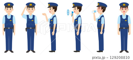 警察官夏服全身 129208810