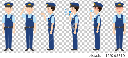 警察官夏服全身 129208810