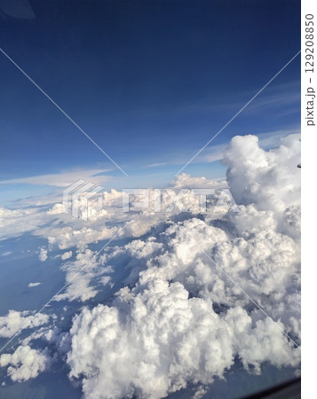 上空から見た夏空 上空から見た夏空 129208850