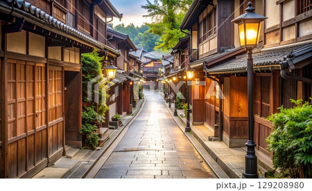 大正時代_街並み_路地1 129208980