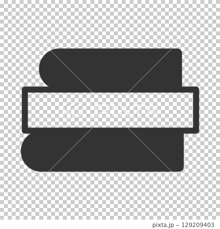 Stacked books flat design illustration 129209403