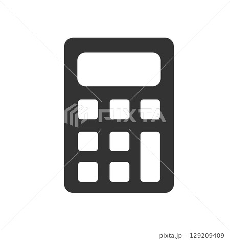 電卓のシンプルアイコン（経理・会計・見積り） 129209409