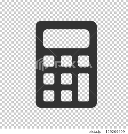 電卓のシンプルアイコン（経理・会計・見積り） 129209409