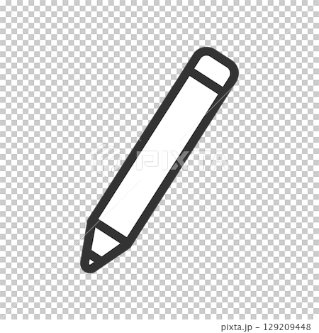 書く・描く 鉛筆アイコンのベクターイラスト 書く・描く 鉛筆アイコンのベクターイラスト 129209448