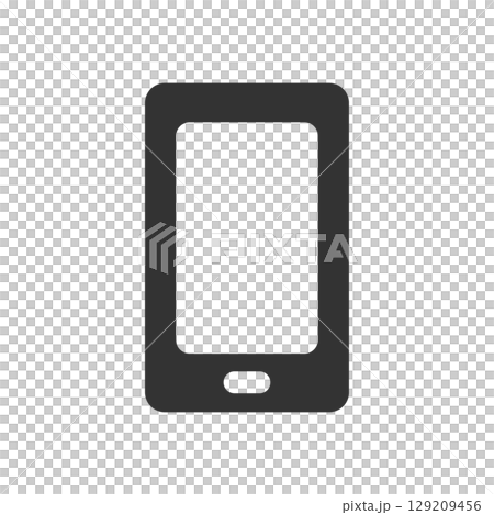 智慧型手機簡單圖示向量 129209456