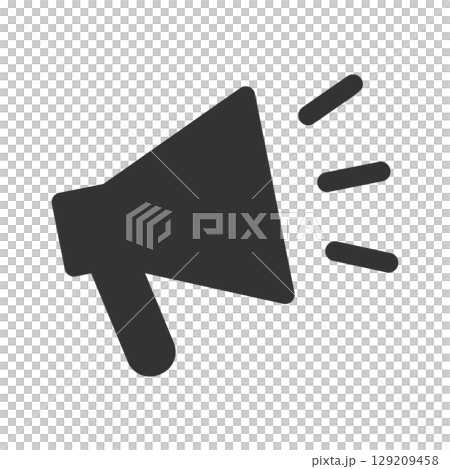 Megaphone icon vector material (announcement/notice) Megaphone icon vector material (announcement/notice) 129209458