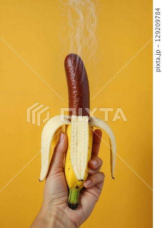 Grotesque Food Fusion of Vegan and Processed Meat 129209784