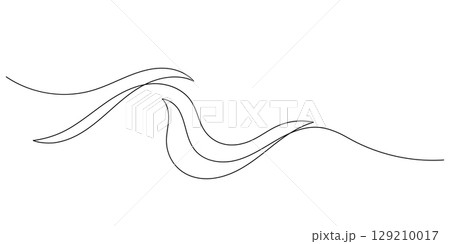 wave pattern abstract line art copy space background 129210017