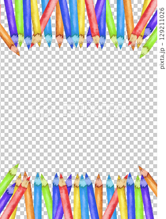 Creative design template with vibrant colorful pencils for arts and crafts. Template for certificate, diploma, invitation. Copy space. End of course. Back to school. Education concept. Hand drawn Creative design template with vibrant colorful pencils for arts and crafts. Template for certificate, diploma, invitation. Copy space. End of course. Back to school. Education concept. Hand drawn 129211026