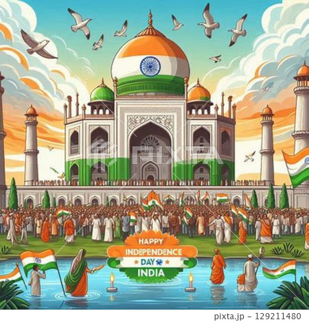 mosque design over pattern background vector illustration 129211480