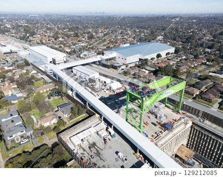 North East Link Under Construction in Melbourne Australia North East Link Under Construction in Melbourne Australia 129212085