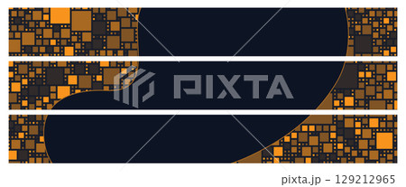 Blockchain technology super banner ad. Web3 tech web banner. Blockchain technology super banner ad. Web3 tech web banner. 129212965