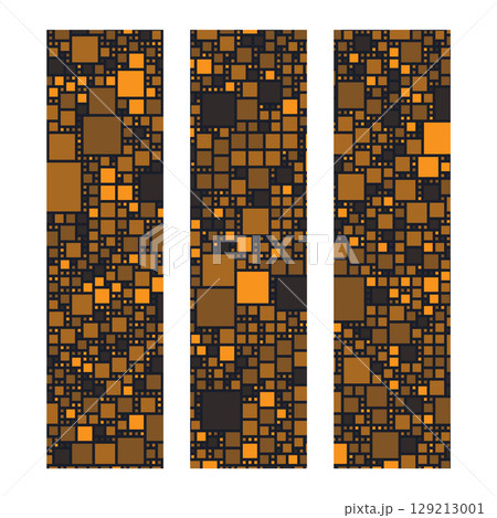 Blockchain wide skyscraper banner ad. Web3 and cryptocurrency background 129213001