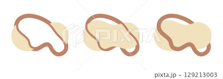 Abstract liquid shapes. Organic flowing forms. Fluid bubbles backgrounds Abstract liquid shapes. Organic flowing forms. Fluid bubbles backgrounds 129213003