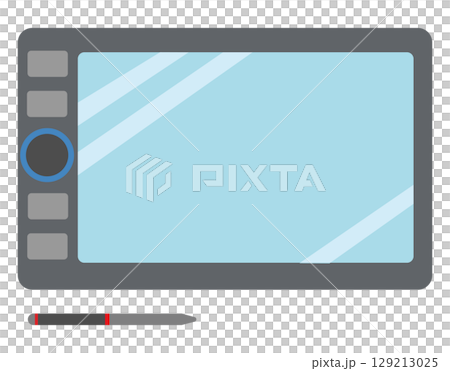 液タブ　液晶ペンタブレット　アイコン 129213025