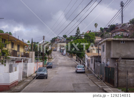 Colonia Libertad, Tijuana, a Mexican neighborhood known as an economically challenged area, crime and social struggles. 129214031