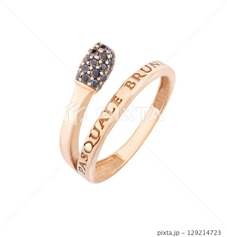 Jewelry wedding ring gold. Engagement golden ring isolated on white background Jewelry wedding ring gold. Engagement golden ring isolated on white background 129214723