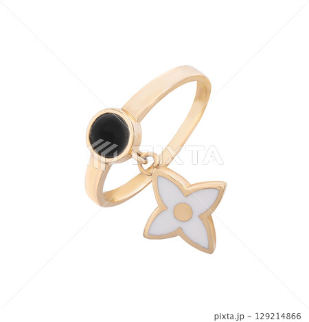 fashion gold earrings fashion stylish elegant jewelry. Golden modern earrings isolated on white background fashion gold earrings fashion stylish elegant jewelry. Golden modern earrings isolated on white background 129214866