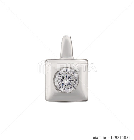 fashion gold earrings fashion stylish elegant jewelry. Golden modern earrings isolated on white background 129214882