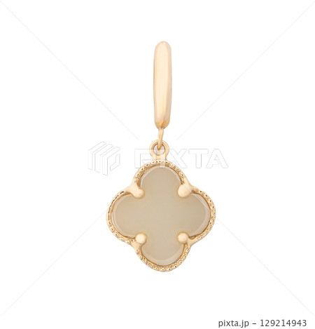 fashion gold earrings fashion stylish elegant jewelry. Golden modern earrings isolated on white background fashion gold earrings fashion stylish elegant jewelry. Golden modern earrings isolated on white background 129214943