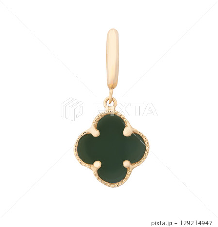 fashion gold earrings fashion stylish elegant jewelry. Golden modern earrings isolated on white background fashion gold earrings fashion stylish elegant jewelry. Golden modern earrings isolated on white background 129214947