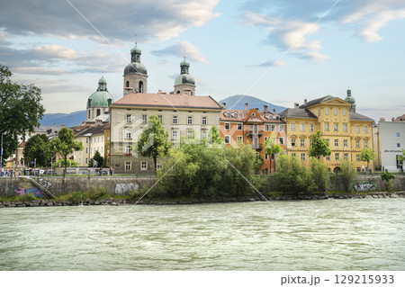 panoramic view of Innsbruck, Austria panoramic view of Innsbruck, Austria 129215933