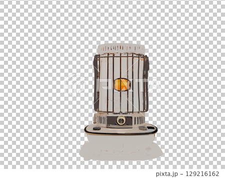 An old Showa retro kerosene stove that is mainly used in northern regions in autumn, winter, and spring. 129216162