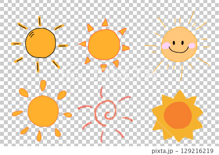 太陽いろいろ6個セット 129216219