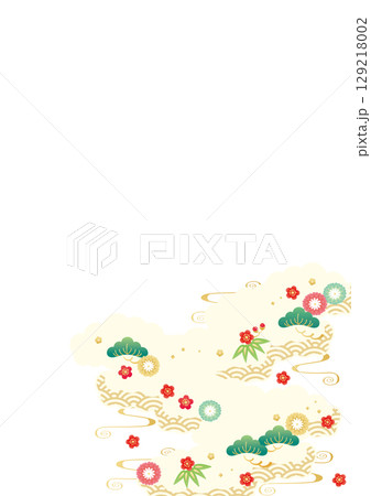 背景素材-お正月のイメージ5-5ベク 129218002