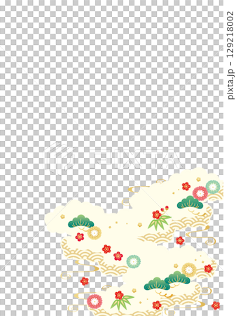 背景素材-お正月のイメージ5-5ベク 129218002