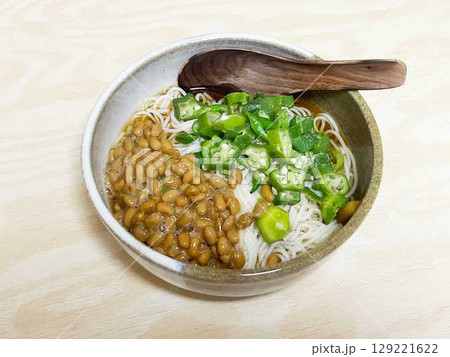 納豆オクラそうめん 納豆オクラそうめん 129221622