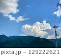 雲と電柱。夏空 129222621