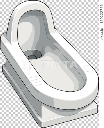 白色日式廁所的插圖 129222786