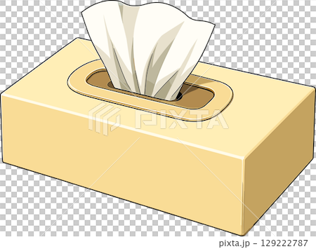 Simple tissue box illustration 129222787
