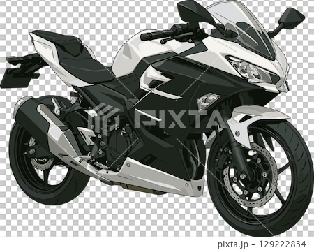 スポーツタイプのバイクのイラスト スポーツタイプのバイクのイラスト 129222834