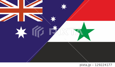 Flag of Australia and Yemen. Two Flags Together Australian and Yemeni Flag of Australia and Yemen. Two Flags Together Australian and Yemeni 129224177