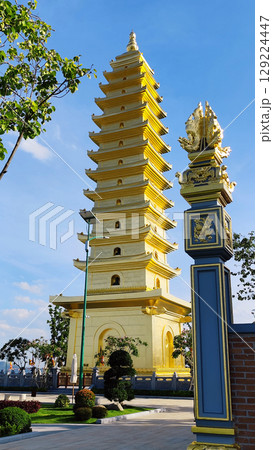 Truc Lam Phung Thuy Son Pagoda on Mountain, Nha Trang, Vietnam 129224447