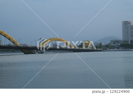 Dragon Bridge in Danang, Vietnam Dragon bridge is one of the most beautiful bridge in the world. 129224900